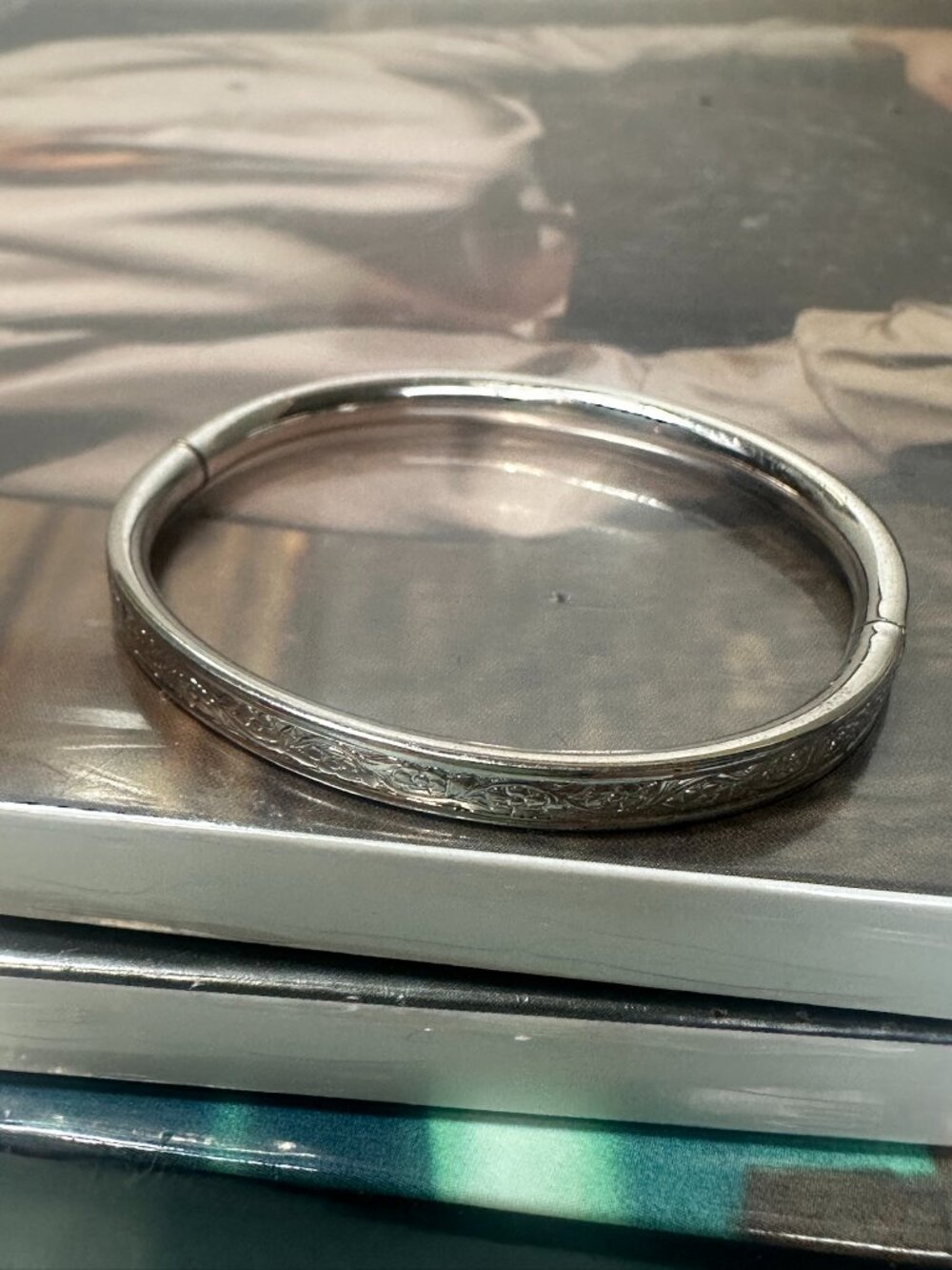 Vintage B.A.B. Ballou Sterling Silver Victorian Expanding Baby Bangle Heirloom